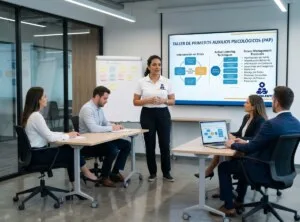 Consultor de SICA-TALENTO brindando asesoria empresarial estrategica a un directivo de empresa