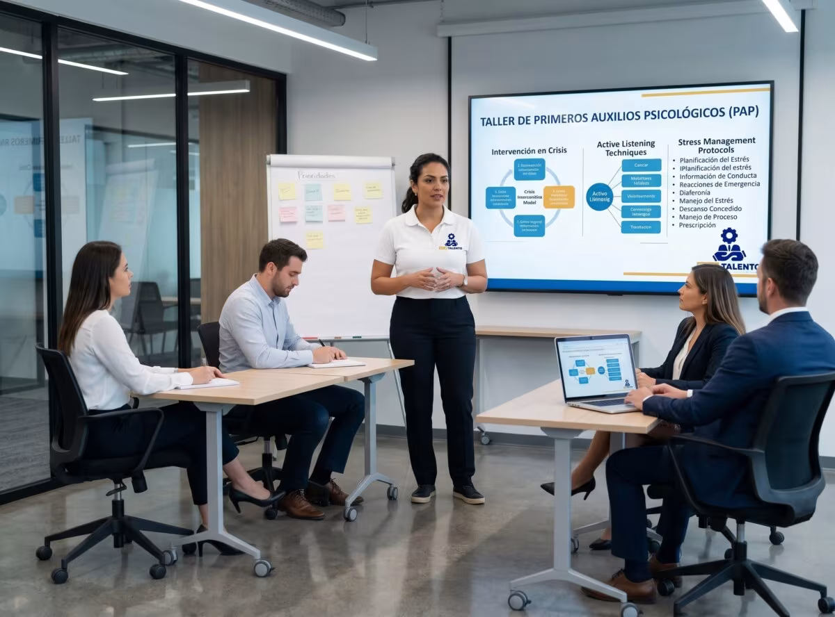 Consultor de SICA-TALENTO brindando asesoria empresarial estrategica a un directivo de empresa