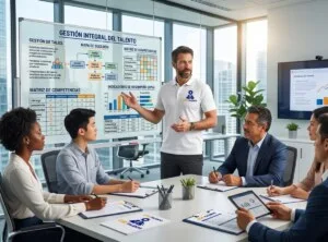 Consultor de SICA-TALENTO realizando taller de gestion de talento y evaluacion de desempeño empresarial